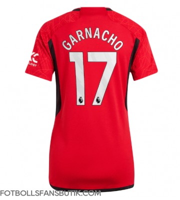 Manchester United Alejandro Garnacho #17 Replika Hemmatröja Damer 2023-24 Kortärmad